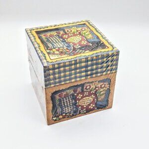 Bob's Boxes Best Things in Life 4x4 Nested Box Set NWT